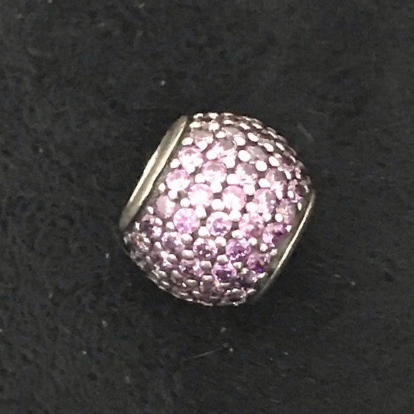 NWOT Pandora pink pave charm - Picture 7 of 8